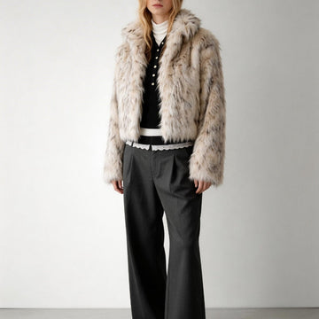 2AM POETRY Classy Escape Lace-Panel Relaxed-Fit Trousers