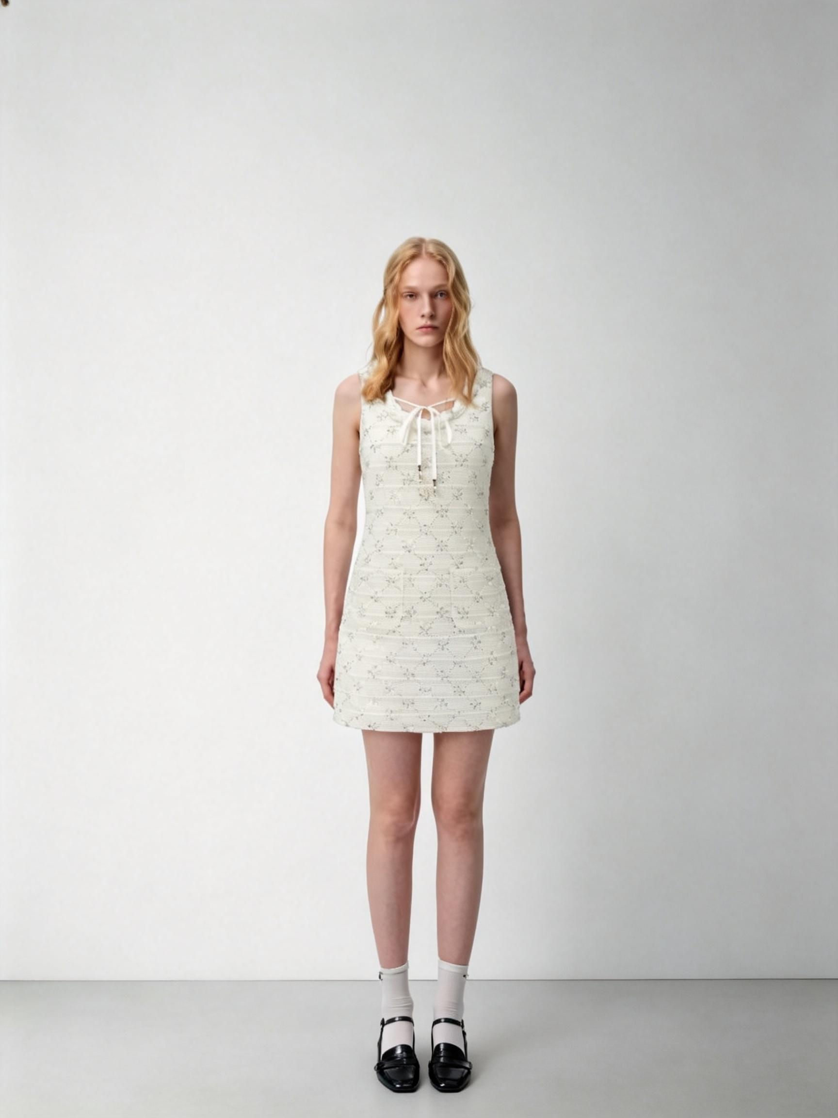 luxury tweed dress SHROENRO Light Fitted Gold with Ruffle Trim – OZA GLOBAL FASHION DESIGNER BRAND manta recen nacido Lauren Ralph Lauren Pleated vintage vibes Color:BABY YELLOW