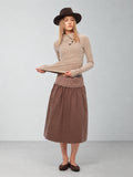 2AM POETRY Knit-Waist Gathered Midi Skirt - view 1