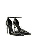 D'Orsay Ankle Strap Pumps 10CM Geometric Cross Stiletto Avant-Garde Designer Heels