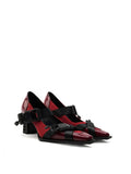 Square-Toe Mary Jane Pumps with Straps for Women