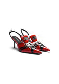 Designer F1-Style High-Heeled Pointed-Toe Sandals