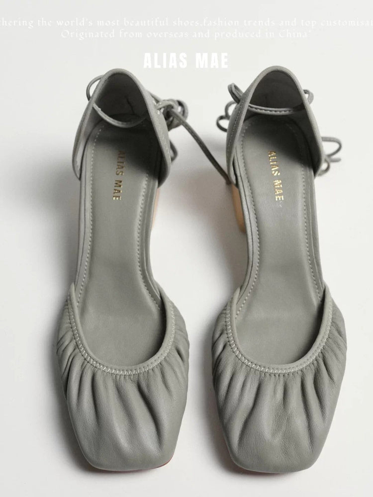 Eden Elf Suede Lace-Up Platform Mary Jane Pumps