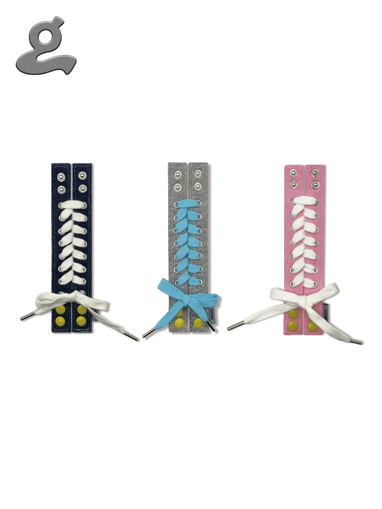 GRAPE New Arrival: Eye-Catching Three-Color Adjustable Snap-Button Shoelace Bracelet