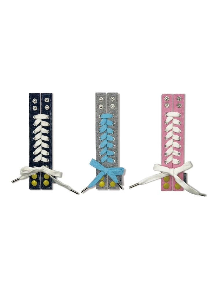 GRAPE New Arrival: Eye-Catching Three-Color Adjustable Snap-Button Shoelace Bracelet