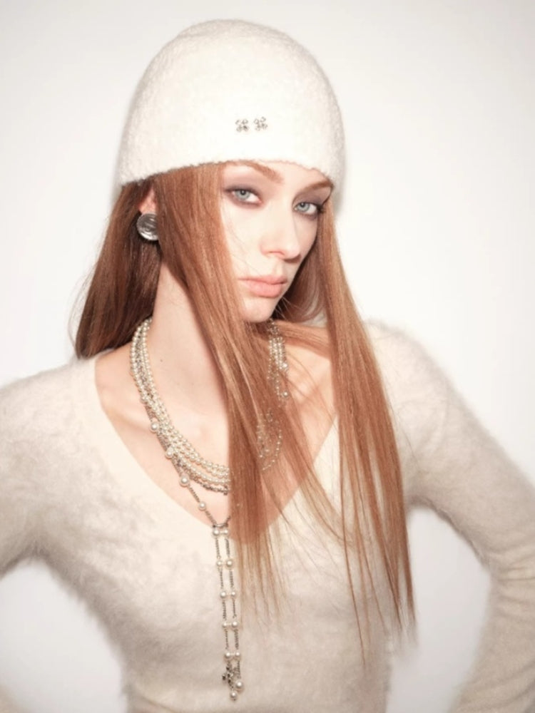 tokokkino “Light Pearl” Butterfly Flower Pearl Long Necklace