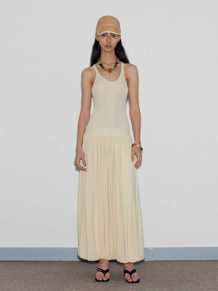 MEDIUM WELL PanelledHem Acetate Skirt