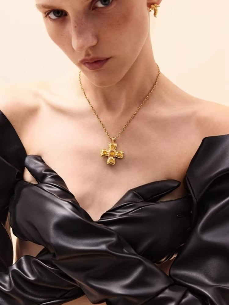 tokokkino MINI Four-Sided Bow Necklace