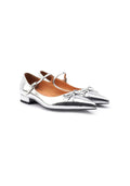 Holiday Checkered Pointed-Toe Sweet Mary Jane Shoes for Women with Bow, Flat