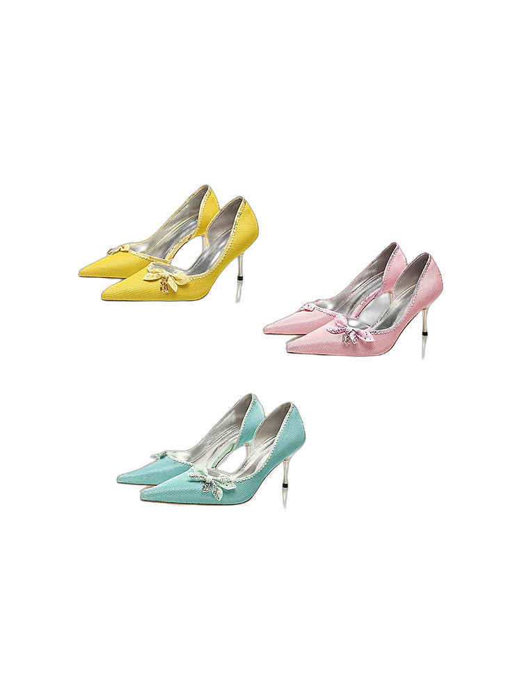 Python Pointed-Toe Stiletto Pumps