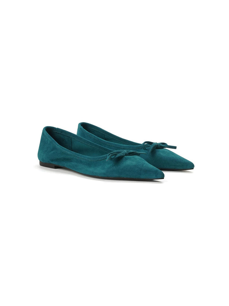 Bow Pointed Ballet Flats