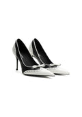 Brogue Stiletto Pumps 8.5CM Vintage Two-Tone Pointed Toe High Heels