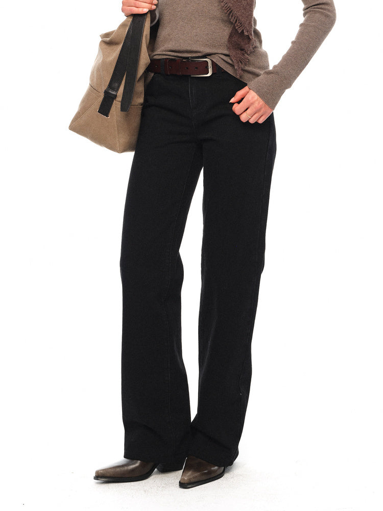 2AM POETRY Black Straight-Leg Jeans - view 2