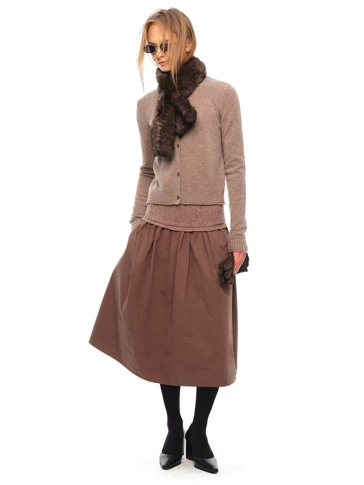 2AM POETRY Knit-Waist Gathered Midi Skirt - view 2