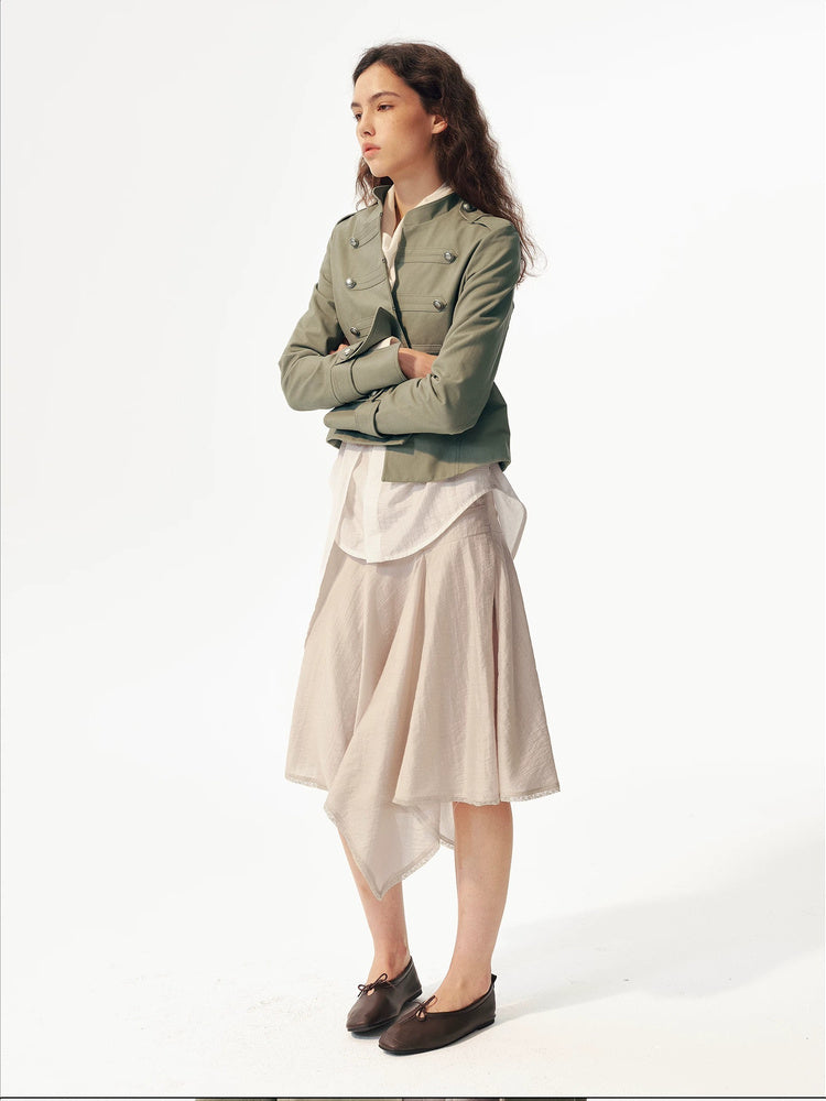 2AM POETRY Asymmetric Handkerchief-Hem Midi Skirt - view 2