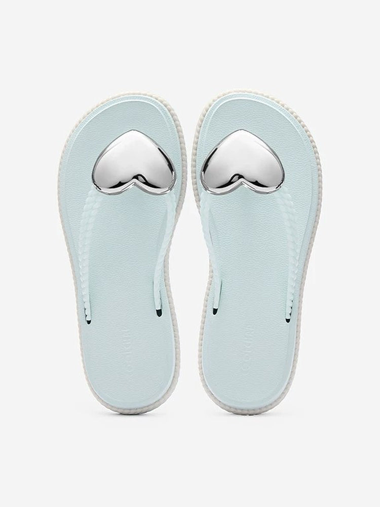 Wave Heart Platform Flip-Flops