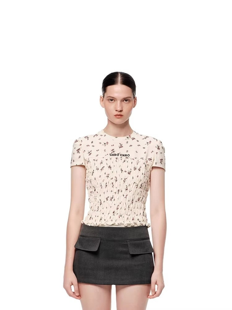 SHROENRO New Arrival: Women's Short-Sleeve Fashionable and Versatile Letter-Embroidered T-Shirt
