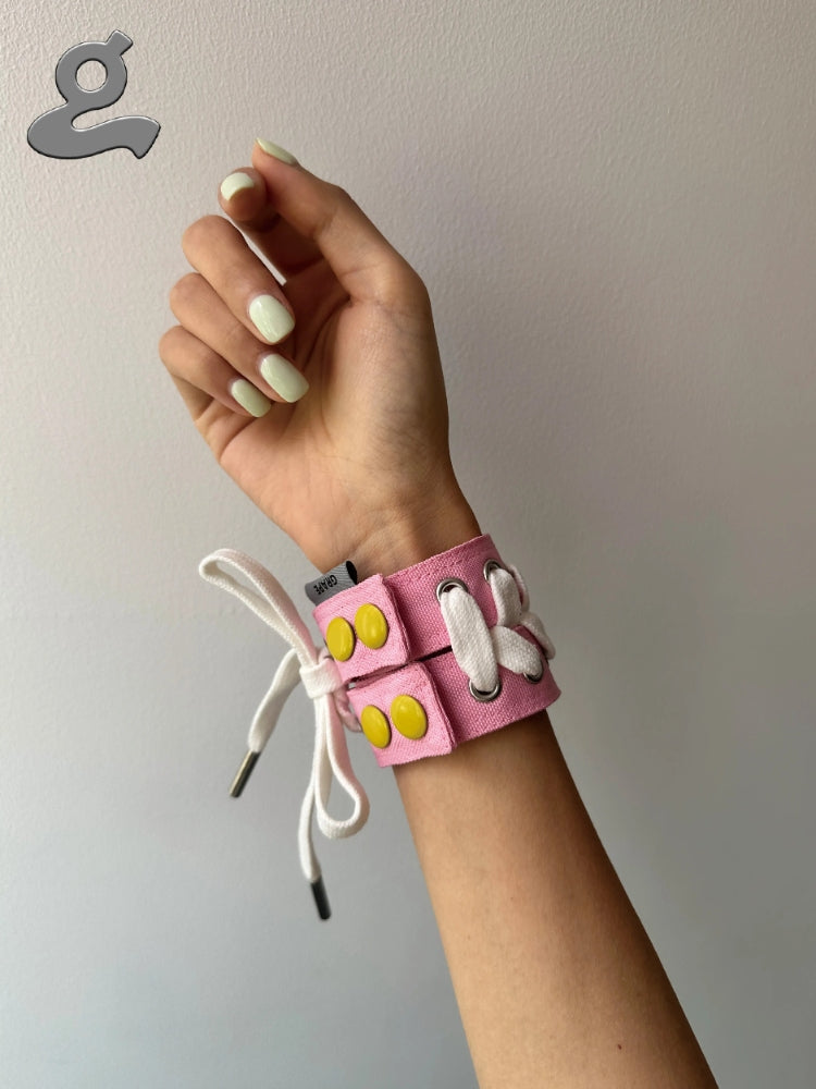 GRAPE New Arrival: Eye-Catching Three-Color Adjustable Snap-Button Shoelace Bracelet