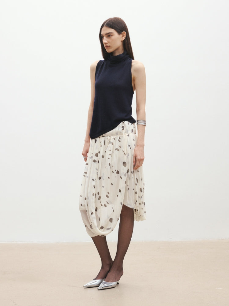 MEDIUM WELL Asymmetric Hem Turtleneck Vest