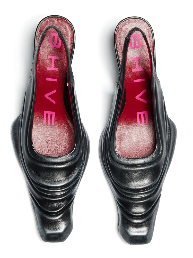 Custom Genuine Leather Ankle-Strap High Heels