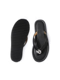 Lightweight Leather and Suede Mix-and-Match Flip-Flops