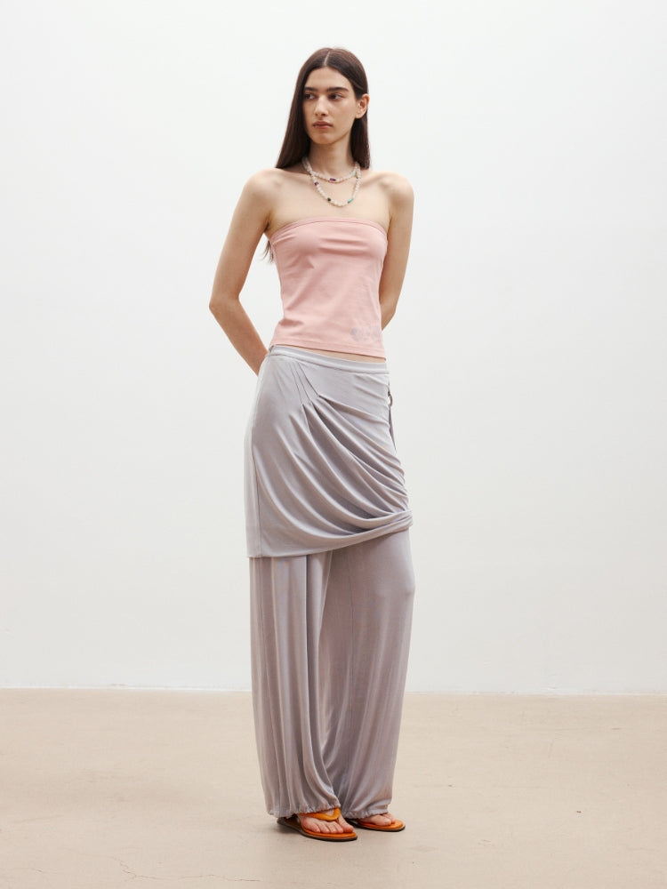 MEDIUM WELL Gathered Midi Skirt