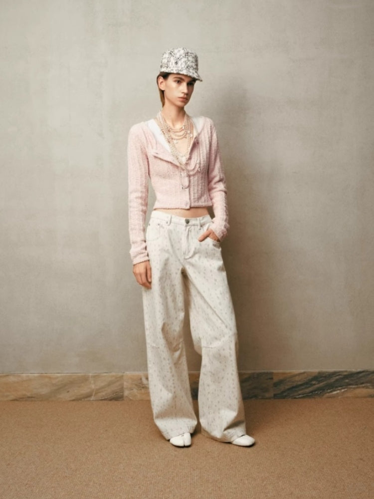 tokokkino White Sika Deer Low-Rise Jeans
