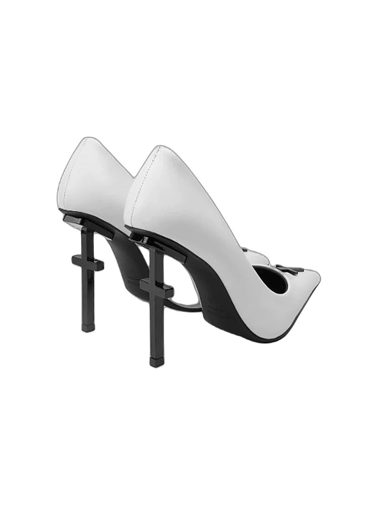 Crucifix Series High Heels White