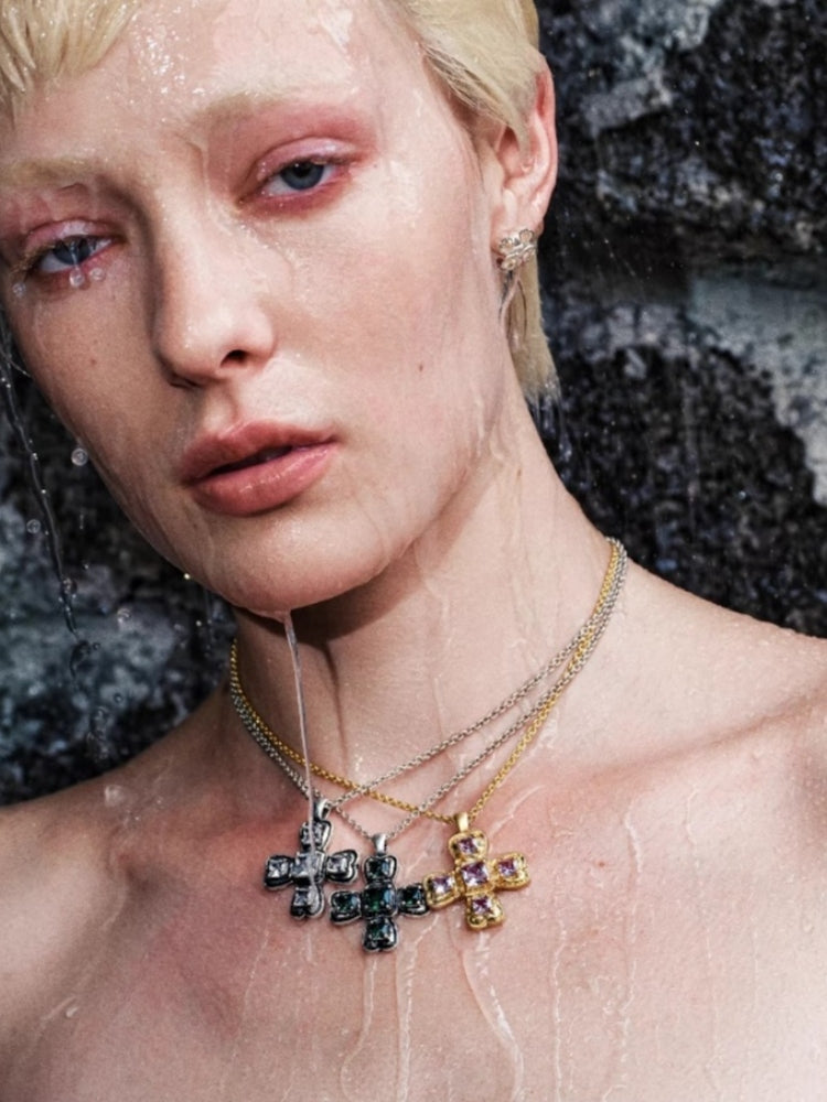 tokokkinomini Classic Four-Sided Bow Necklace