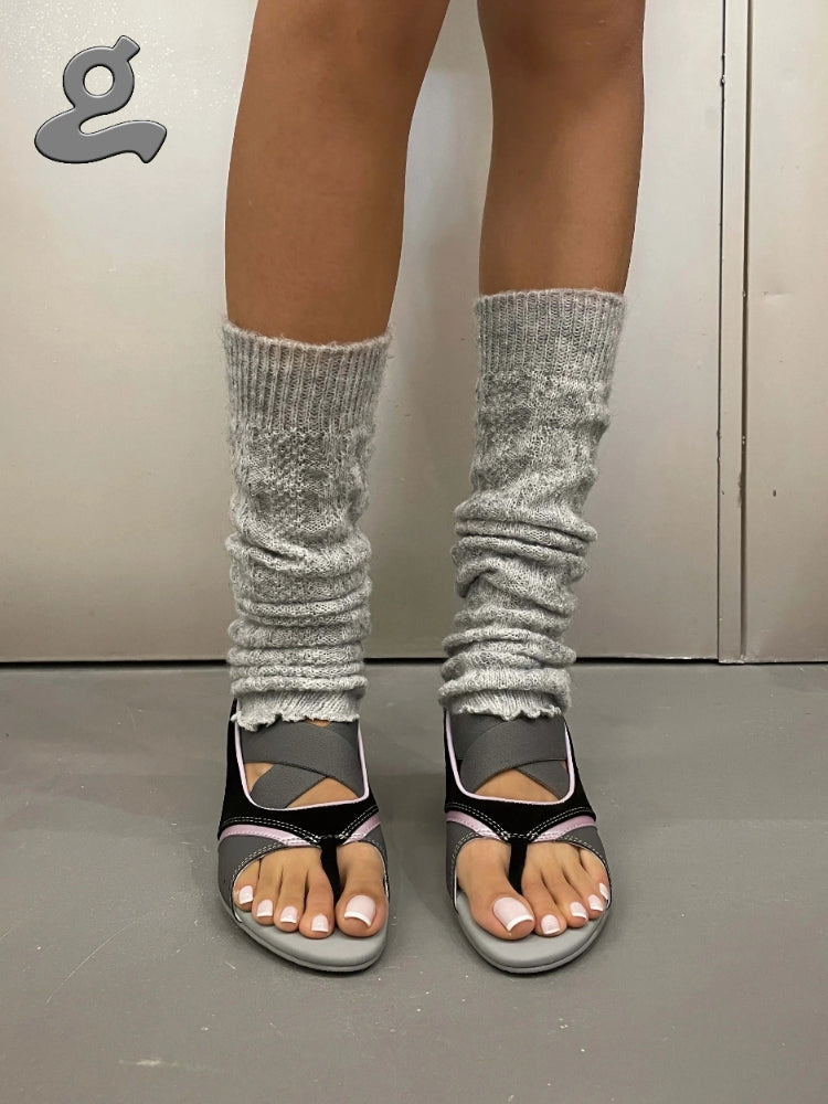 GRAPE Designer Black Wedge Heel Sandals
