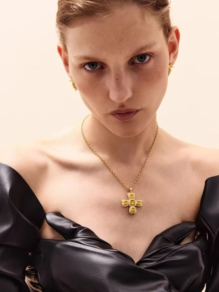 tokokkino MINI Four-Sided Bow Necklace