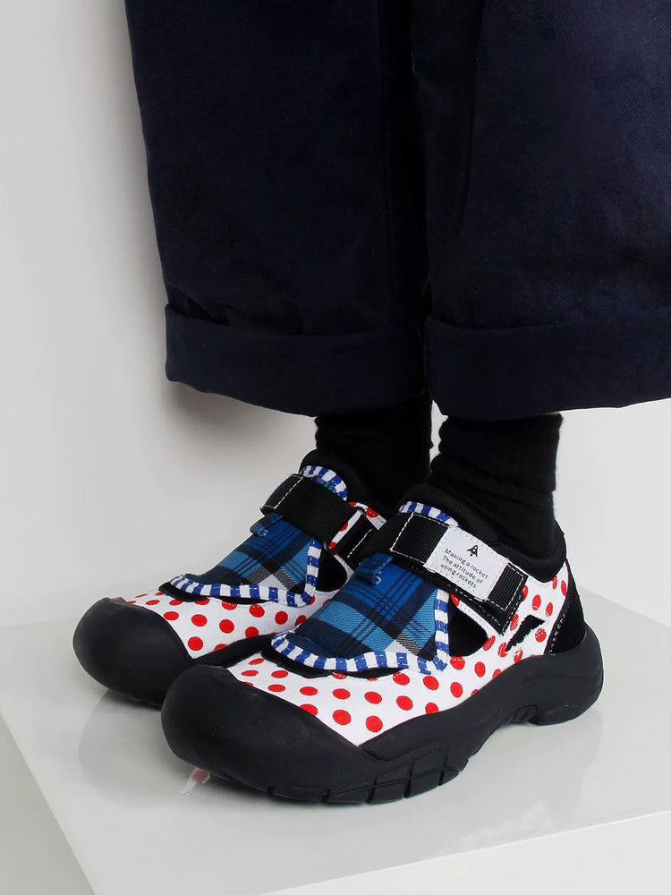 Polka-Dot Sport Mary Jane Sneakers