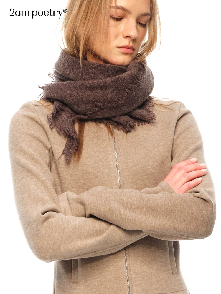 2AM POETRY Wool Fringe Scarf - view 3