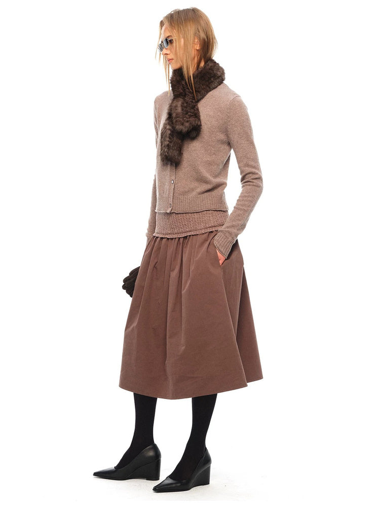2AM POETRY Knit-Waist Gathered Midi Skirt - view 3