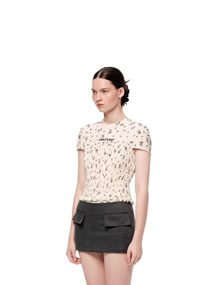 SHROENRO New Arrival: Women's Short-Sleeve Fashionable and Versatile Letter-Embroidered T-Shirt
