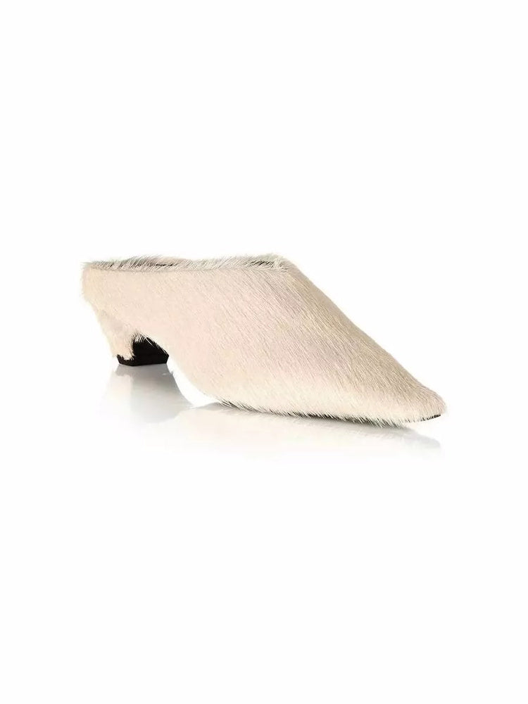 Tallulah Square-Toe Half Slippers