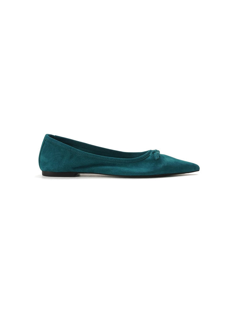 Bow Pointed Ballet Flats