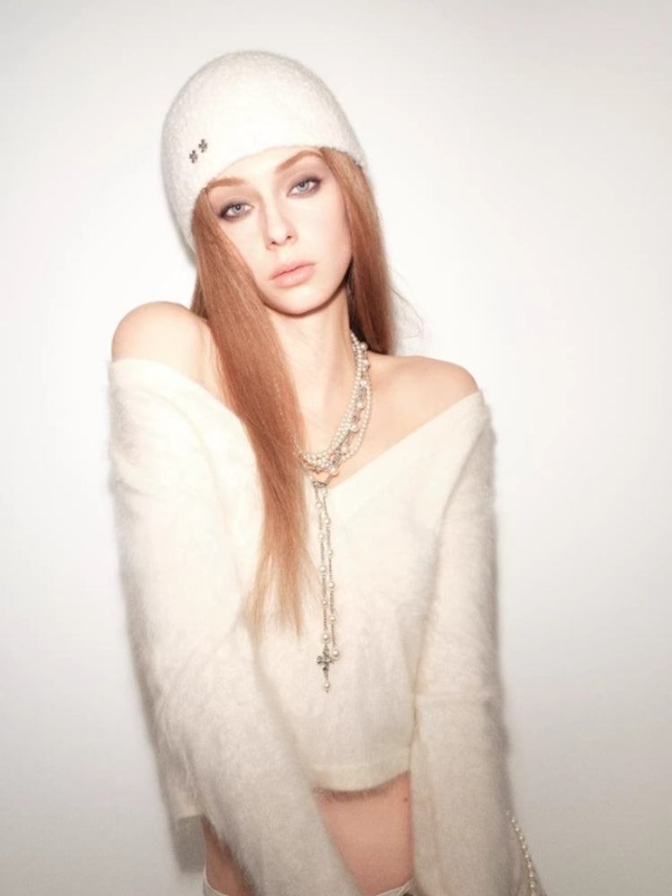 tokokkino “Pearl Trails” Multi-Layer Pearl Bow Necklace Set