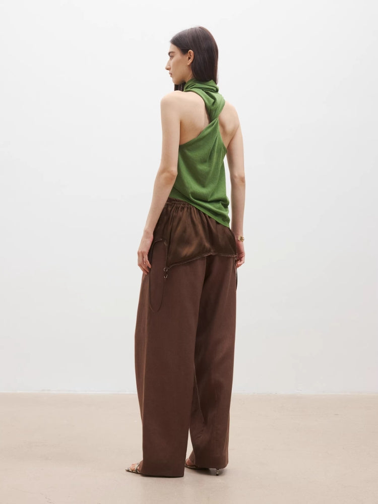 MEDIUM WELL Asymmetric Hem Turtleneck Vest