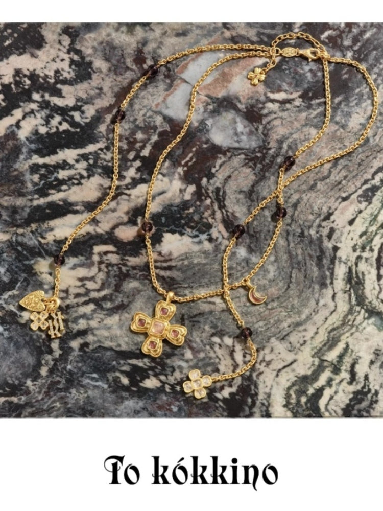 tokokkino “Purple Shadow” Amethyst Bow Long Necklace