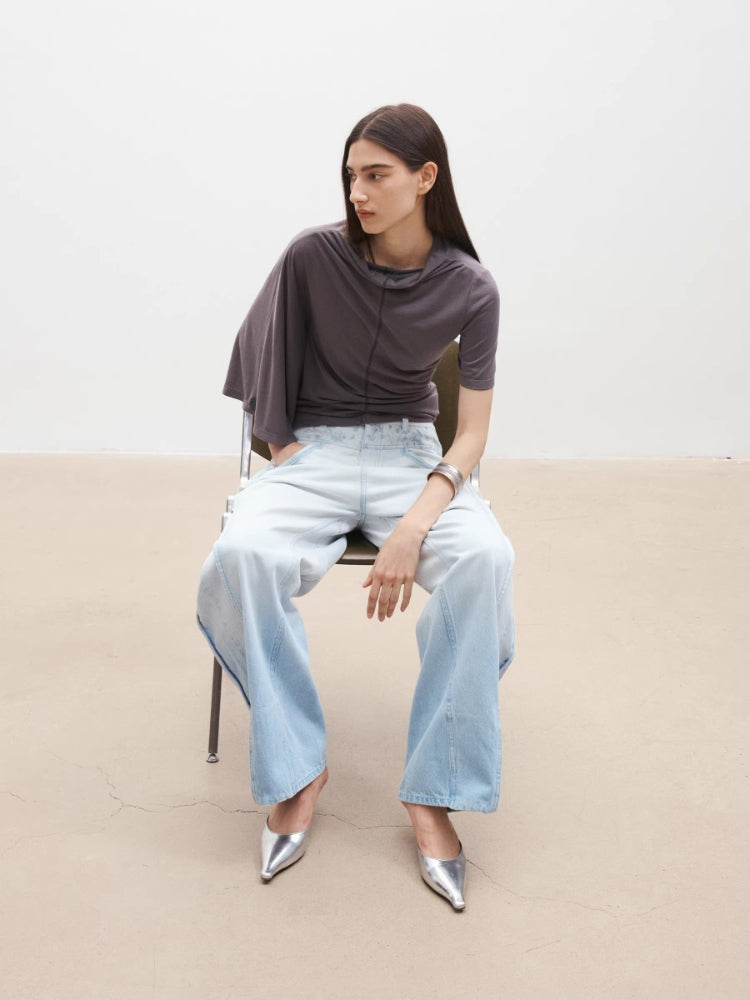 MEDIUM WELL Fishbone Embroidered T-shirt