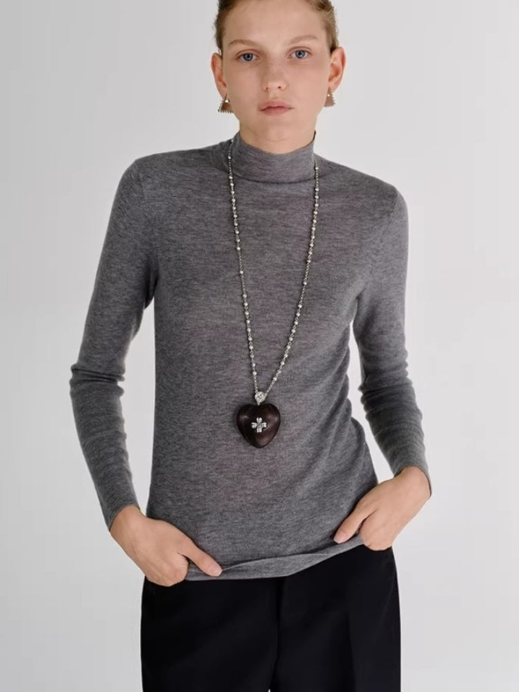 tokokkino Heart-Shaped Wooden Necklace