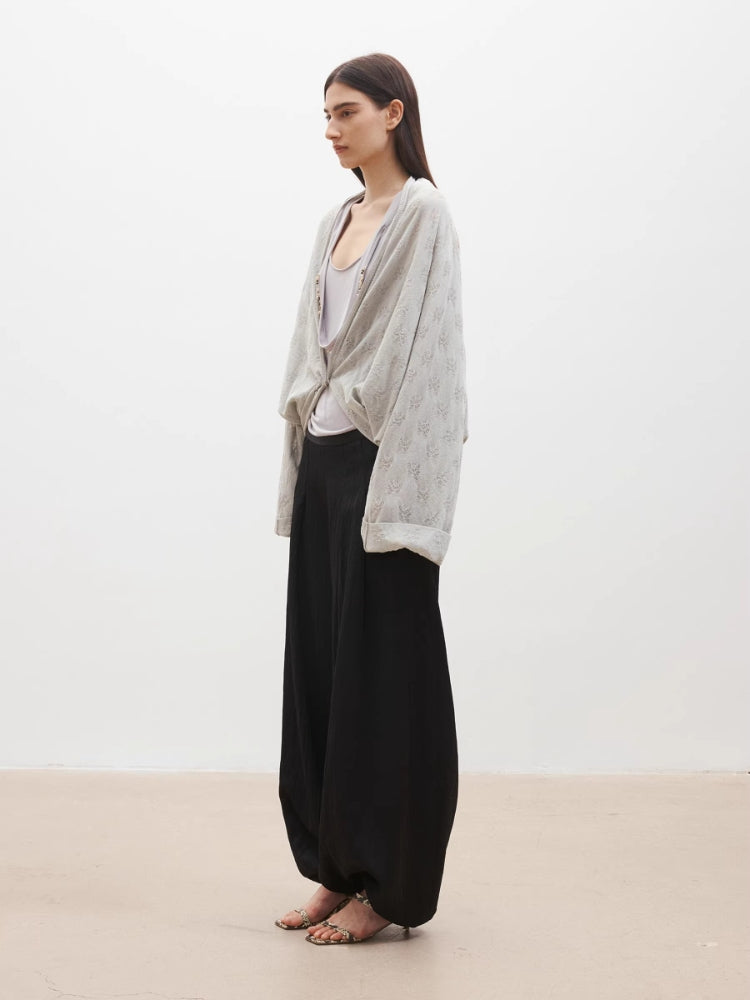 MEDIUM WELL Jacquard Drop Shoulder Cardigan