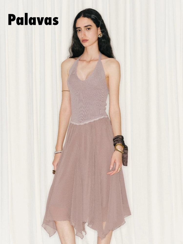 Kerala Valley Halter-Neck Fitted Dress: A Simple, Sophisticated Midi Dress