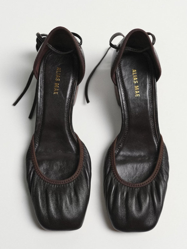 Eden Elf Suede Lace-Up Platform Mary Jane Pumps