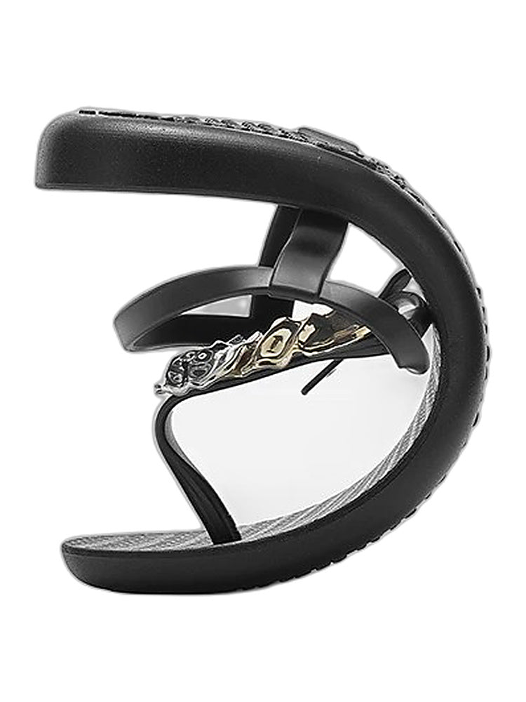 Stamped Medallion Flat Sandals