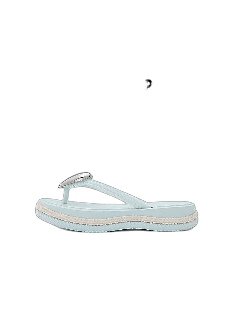 Wave Heart Platform Flip-Flops
