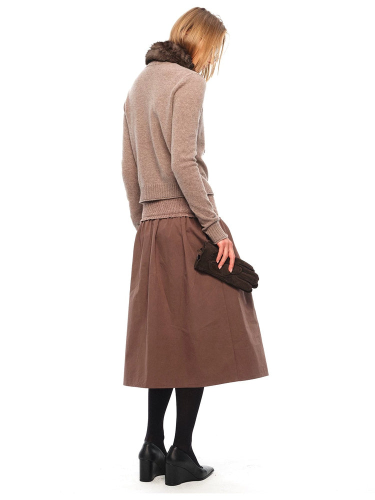 2AM POETRY Knit-Waist Gathered Midi Skirt - view 4