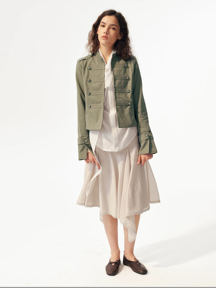 2AM POETRY Asymmetric Handkerchief-Hem Midi Skirt - view 4