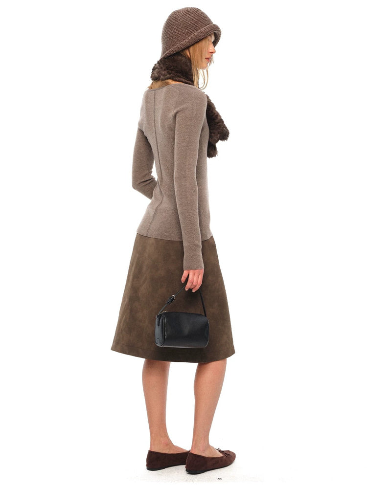 2AM POETRY Fine-Knit V-Neck Long-Sleeve Top - view 4